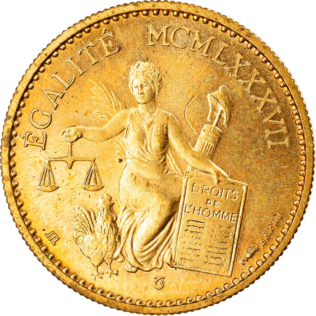 Francia, medaglia, Révolution Française, Egalité, 1989, Thiébaud, SPL