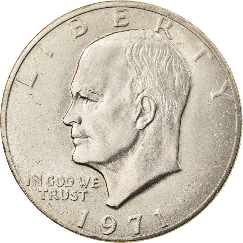 Coin, United States, Eisenhower Dollar, Dollar, 1971, U.S. Mint, Philadelphia