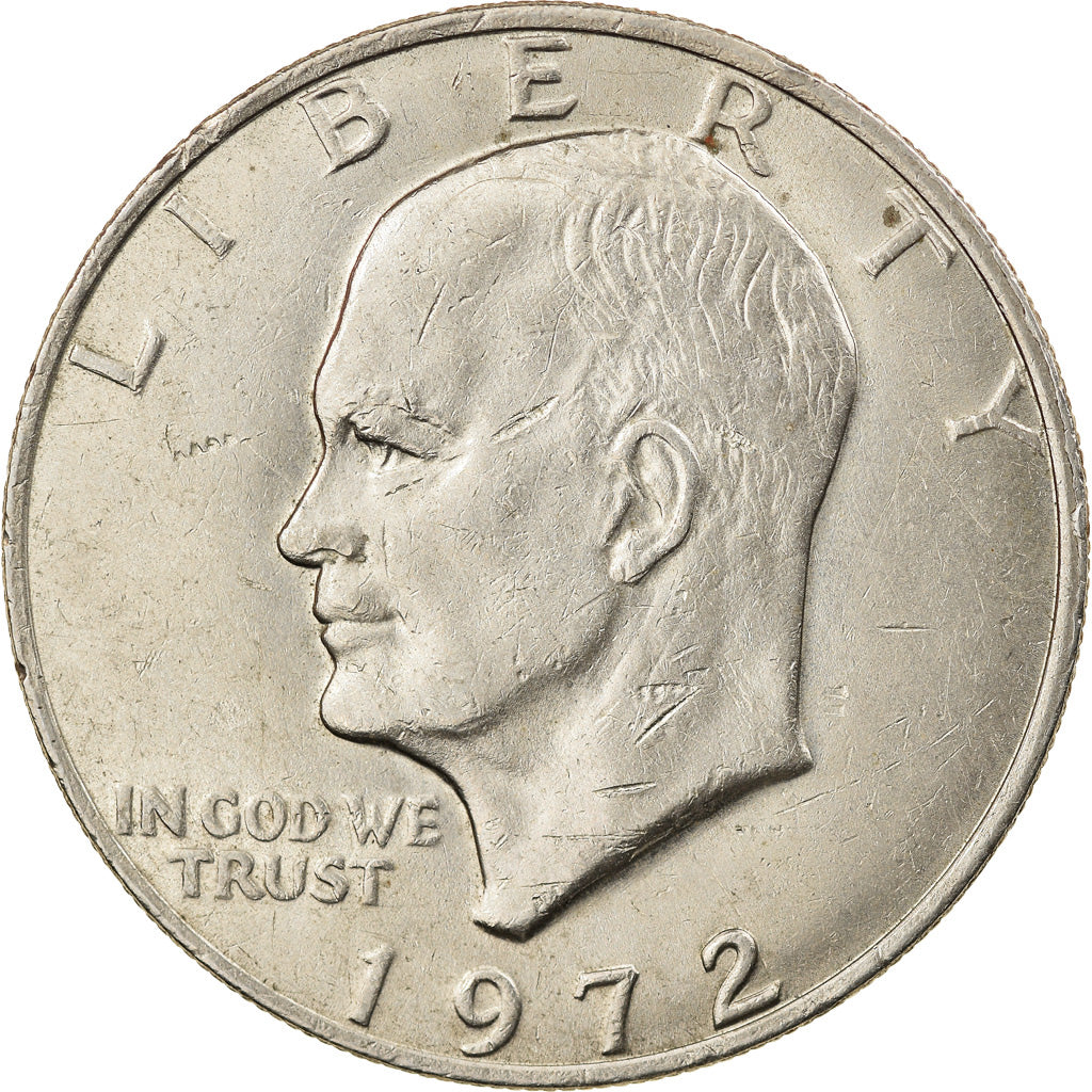 Coin, United States, Eisenhower Dollar, Dollar, 1972, U.S. Mint, Philadelphia