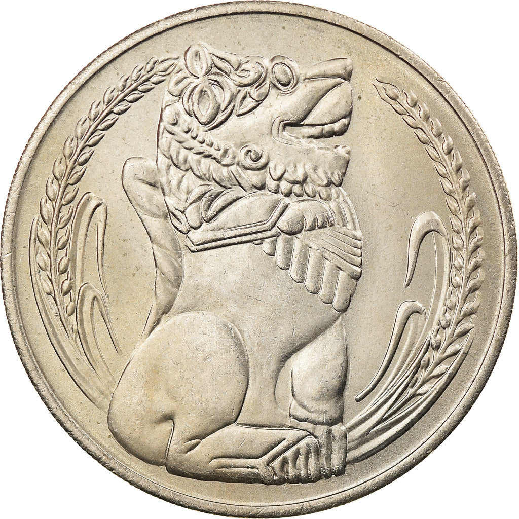 Coin, Singapore, Dollar, 1967, Singapore Mint, MS(60-62), Copper-nickel, KM:6