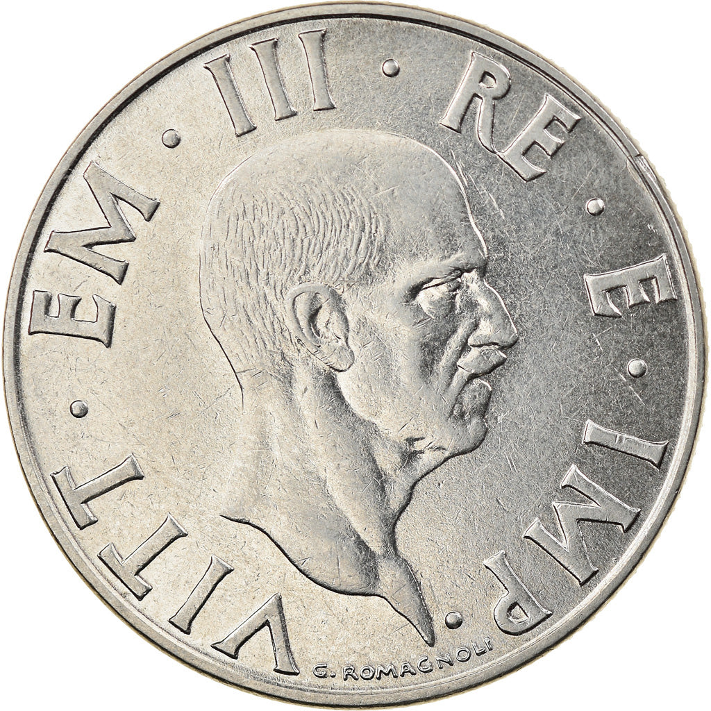 Coin, Italy, Vittorio Emanuele III, 2 Lire, 1940, Rome, AU(50-53), Stainless