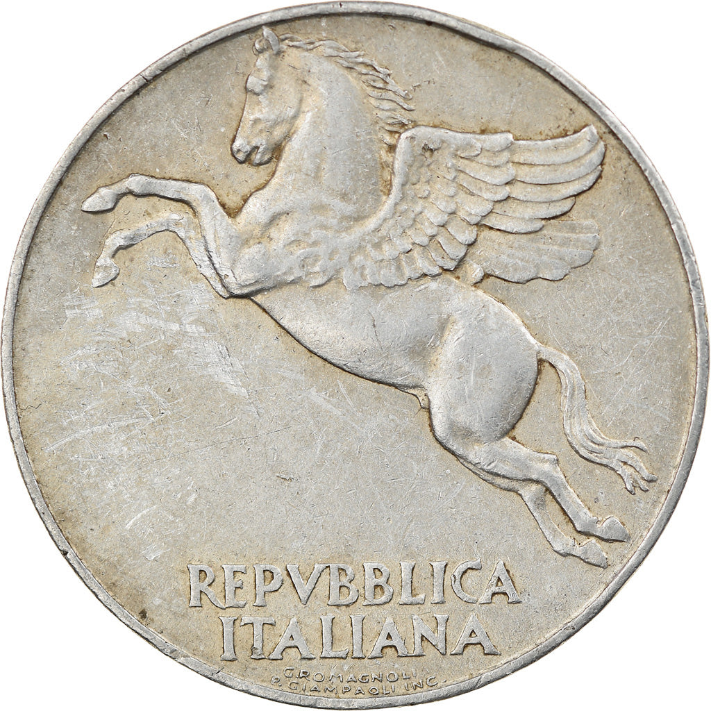 Coin, Italy, 10 Lire, 1948, Rome, EF(40-45), Aluminum, KM:90