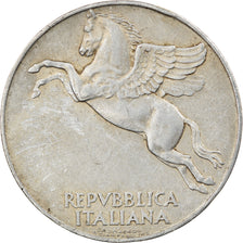 Coin, Italy, 10 Lire, 1948, Rome, EF(40-45), Aluminum, KM:90