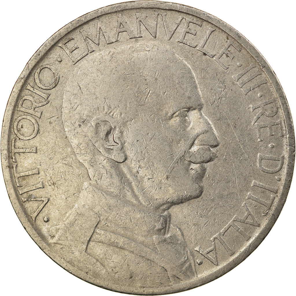 Moeda, Itália, Vittorio Emanuele III, 2 Lire, 1923, Rome, EF(40-45), Níquel