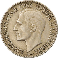 Coin, Yugoslavia, Alexander I, 2 Dinara, 1925, EF(40-45), Nickel-Bronze, KM:6
