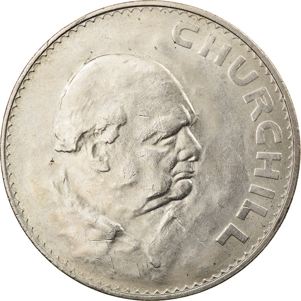 Coin, Great Britain, Elizabeth II, Crown, 1965, AU(50-53), Copper-nickel, KM:910