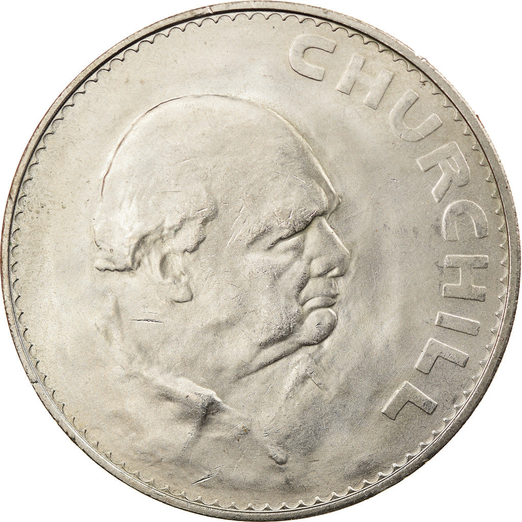 Coin, Great Britain, Elizabeth II, Crown, 1965, AU(50-53), Copper-nickel, KM:910