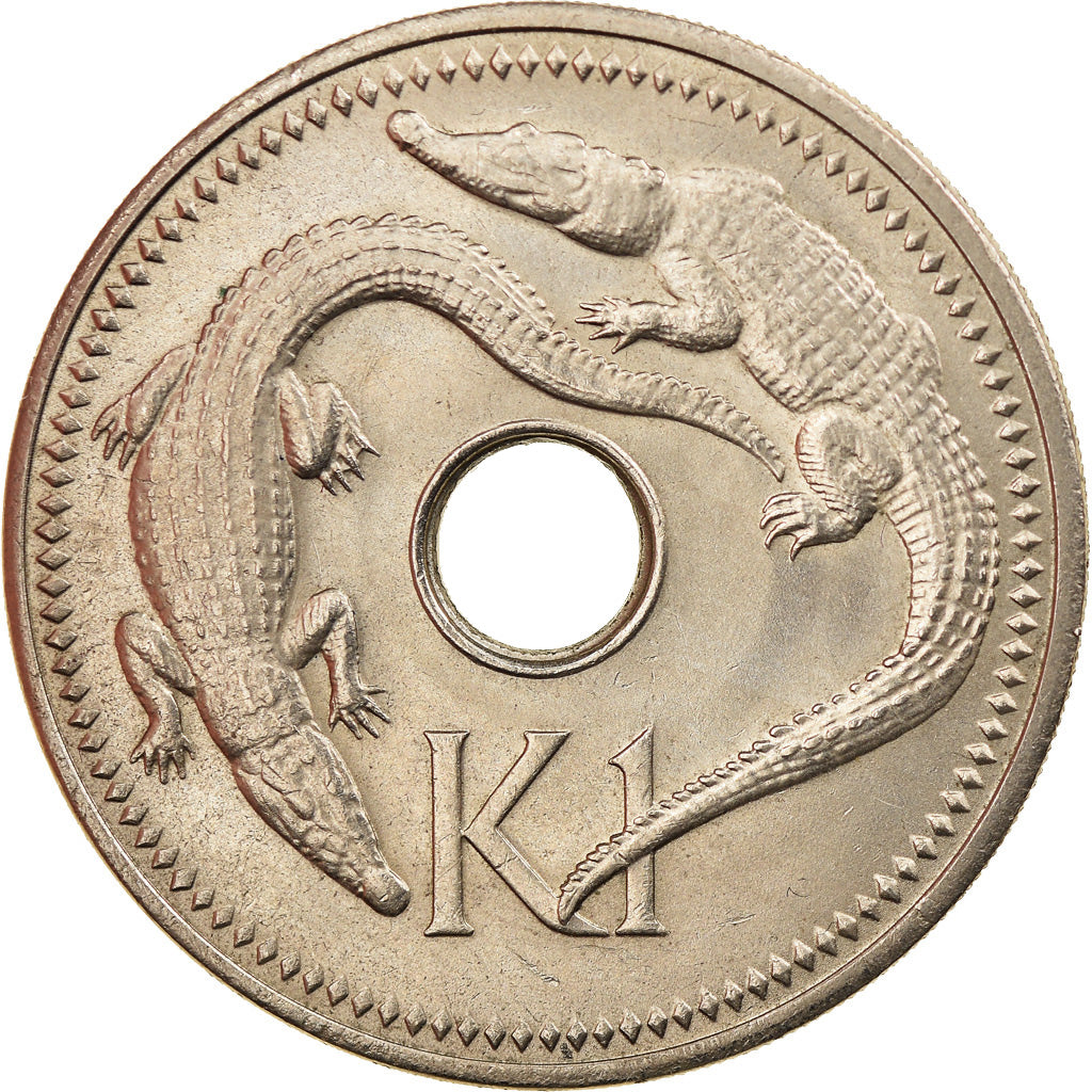 Moneta, Papua Nuova Guinea, Kina, 1975, SPL, Rame-nichel, KM:6