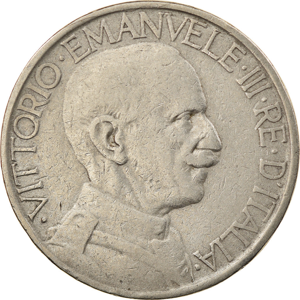 Coin, Italy, Vittorio Emanuele III, 2 Lire, 1925, Rome, VF(30-35), Nickel, KM:63