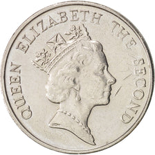 Hong Kong, Elizabeth II, 5 Dollars, 1989, EF(40-45), Copper-nickel, KM:56