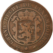 Coin, Luxembourg, William III, 10 Centimes, 1860, Paris, VF(20-25), Bronze