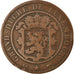 Coin, Luxembourg, William III, 10 Centimes, 1860, Paris, VF(20-25), Bronze