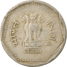 Coin, INDIA-REPUBLIC, Rupee, 1988, EF(40-45), Copper-nickel, KM:79.1