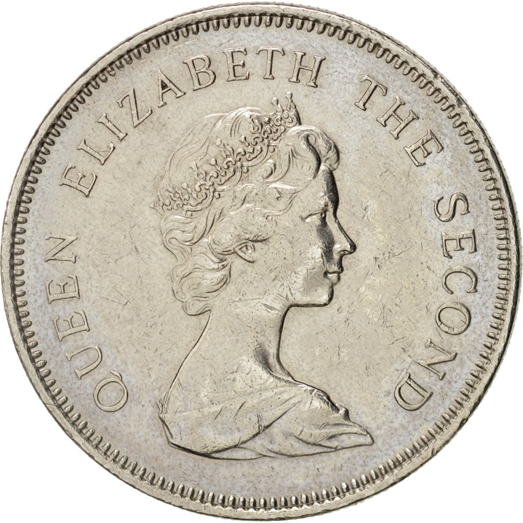 Hong Kong, Elizabeth II, Dollar, 1960, EF(40-45), Copper-nickel, KM:43