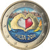 Malta, 2 Euro, Heart, 2016, Colourized, MS(63), Bi-Metallic, KM:New