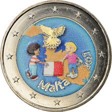 Malta, 2 Euro, 2017, Colourized, SC, Bimetálico, KM:New