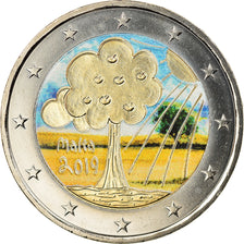 Malta, 2 Euro, Nature et Environment, 2019, Colourized, MS(63), Bi-Metallic
