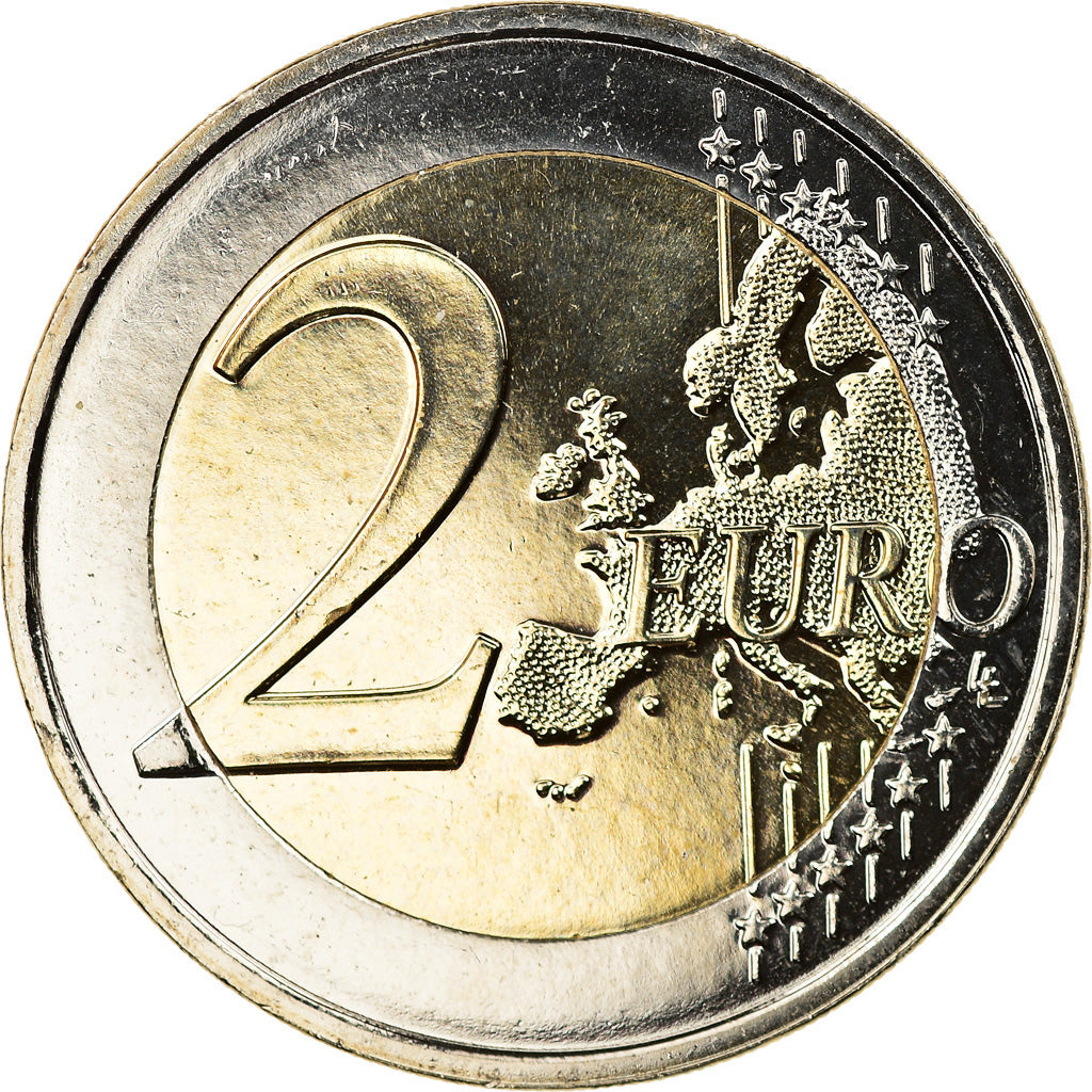 Andorra, 2 Euro, 100 Ans de l'hymne d'Andorre, 2017, Colourized, MS(63)