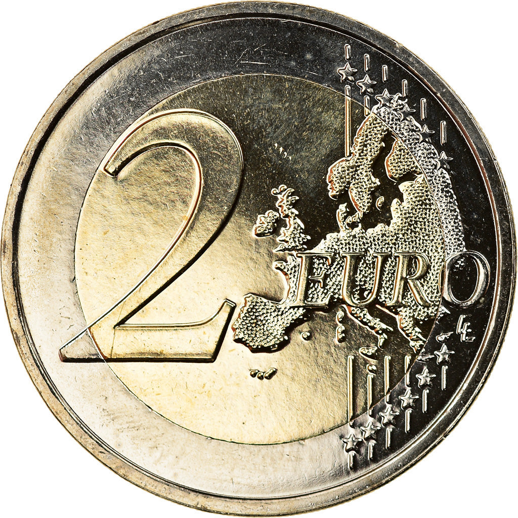 Andorra, 2 Euro, 100 Ans de l'hymne d'Andorre, 2017, Colourized, MS(63)