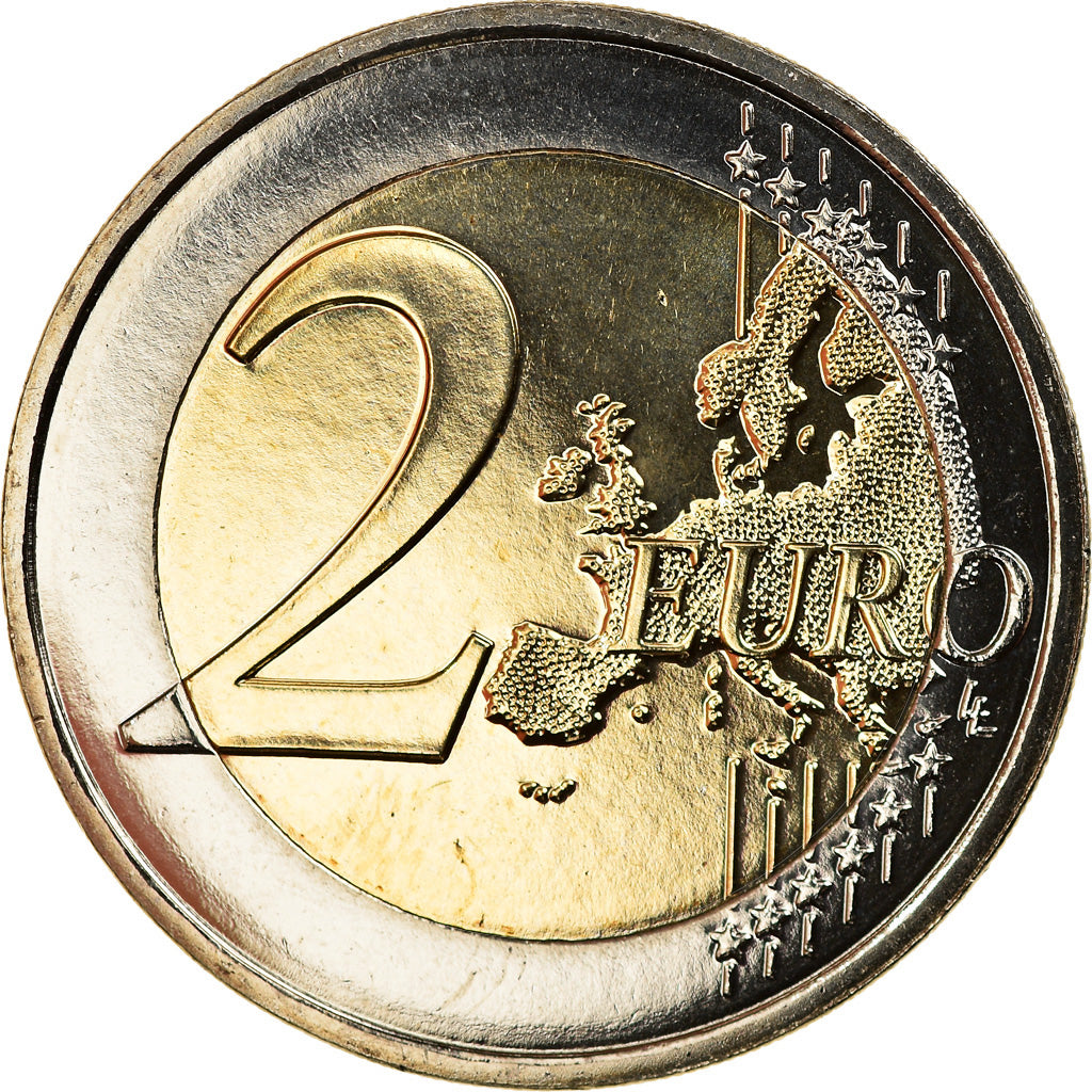 Andorra, 2 Euro, o pàis dos Pirenéus, 2017, Colourized, MS(63), Bi-Metallic