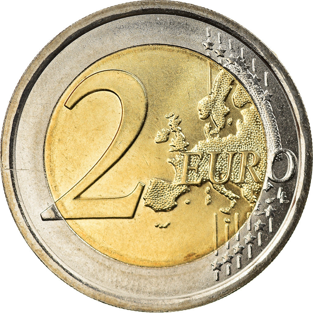 Italien, 2 Euro, Carabinieri, 2014, Rome, Colourized, UNZ, Bi-Metallic, KM:New