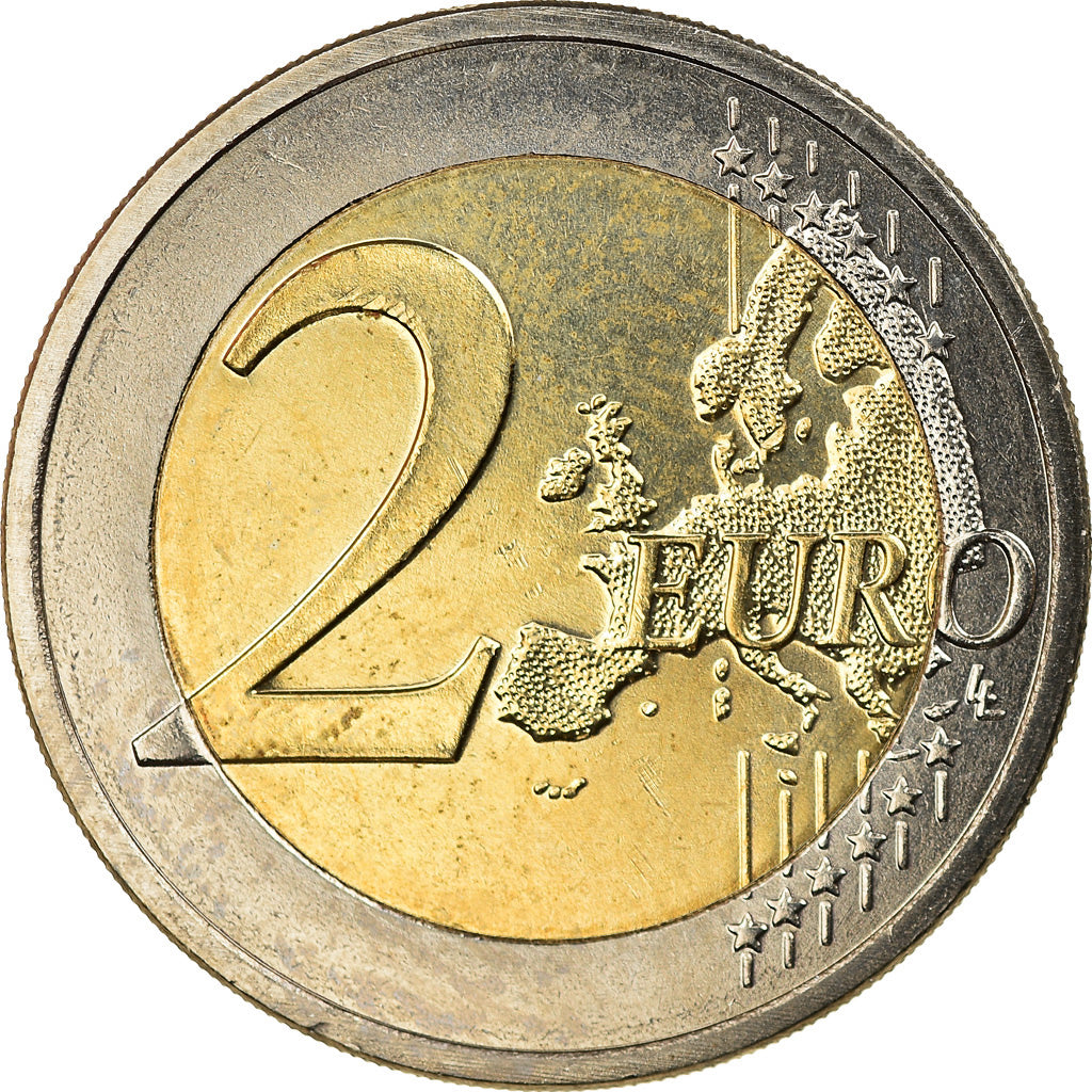 Luxembourg, 2 Euro, royal wedding, 2012, Colourized, MS(63), Bi-Metallic, KM:120