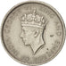 Hong Kong, George VI, 10 Cents, 1937, TTB, Nickel, KM:21