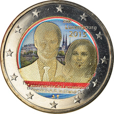 Luxembourg, 2 Euro, Grand-Duc Henri, 2015, Utrecht, Colorisé, SPL, Bi-Metallic