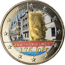 Luxembourg, 2 Euro, 175ème anniversaire de l'indépendance, 2017, Colourized