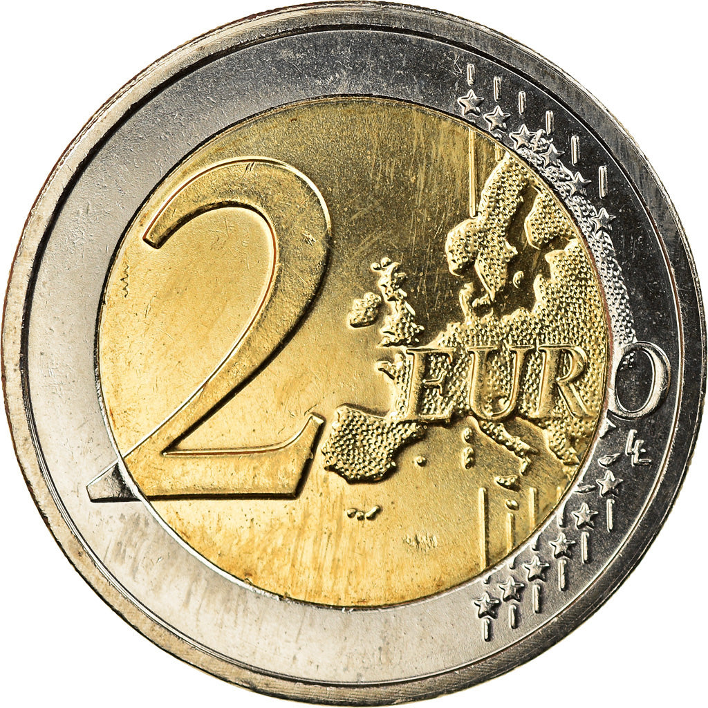 Luxembourg, 2 Euro, 175ème anniversaire de l'indépendance, 2017, Colourized