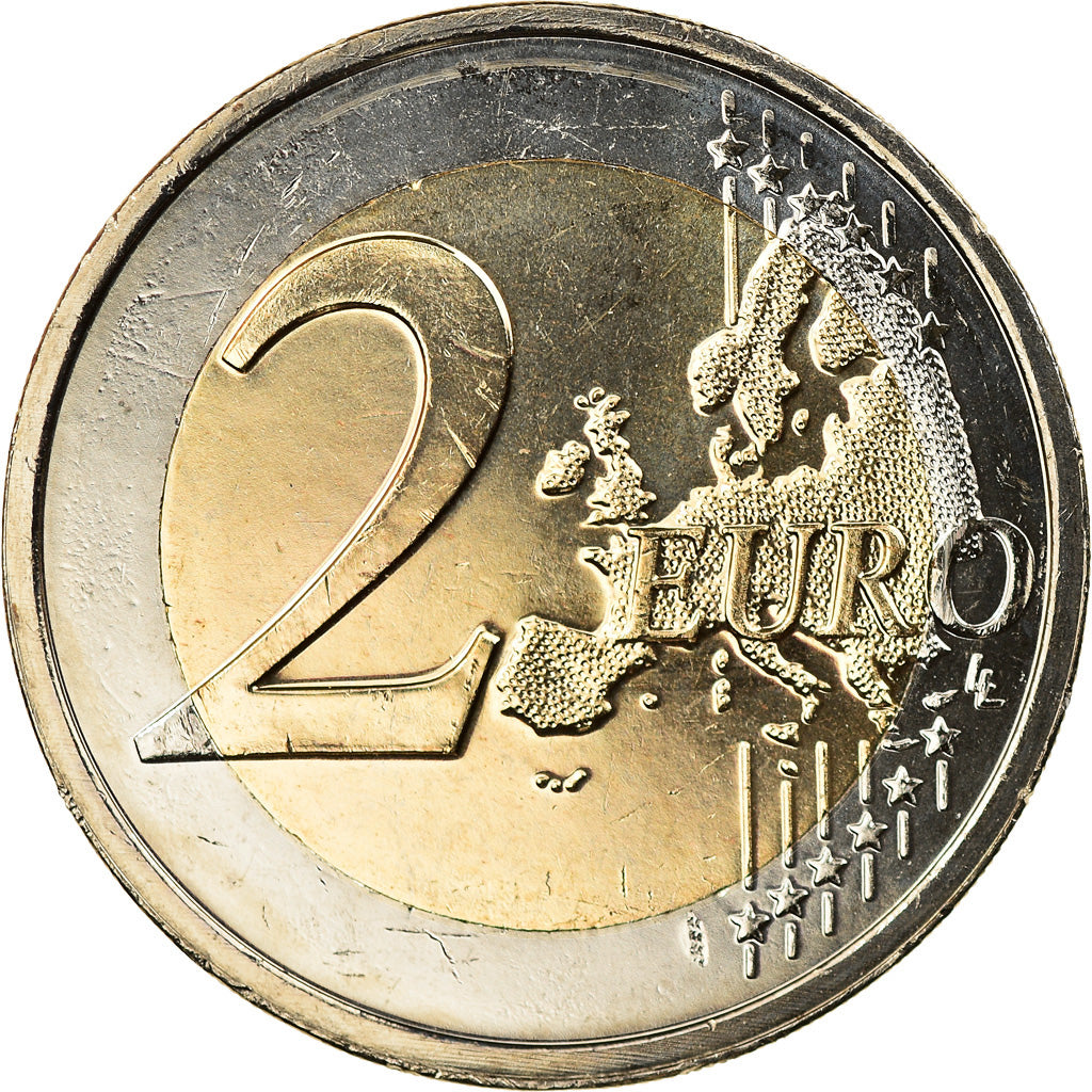Luxembourg, 2 Euro, 60 ans du Traité de Rome, 2017, Colourized, MS(63)