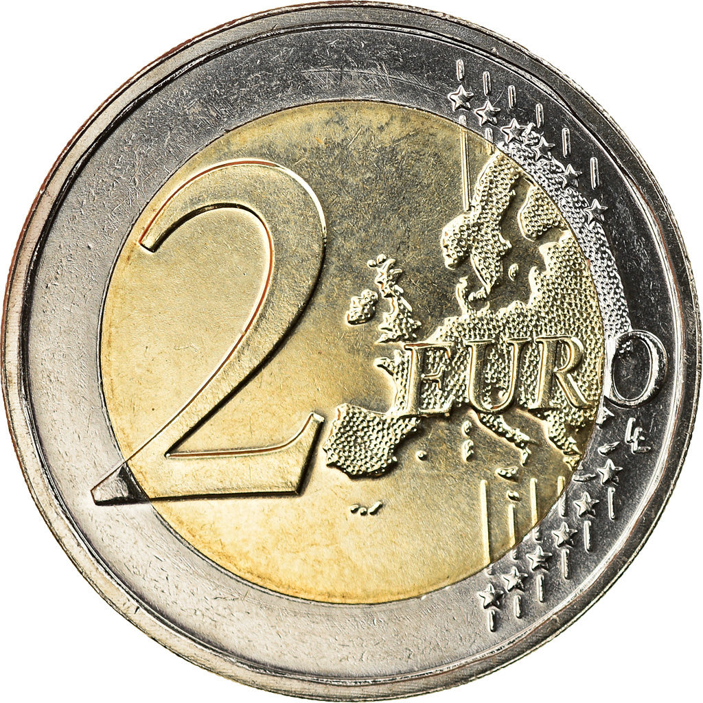 Lussemburgo, 2 Euro, 175e anniversaire de la mort du grand-duc Guillaume Ier