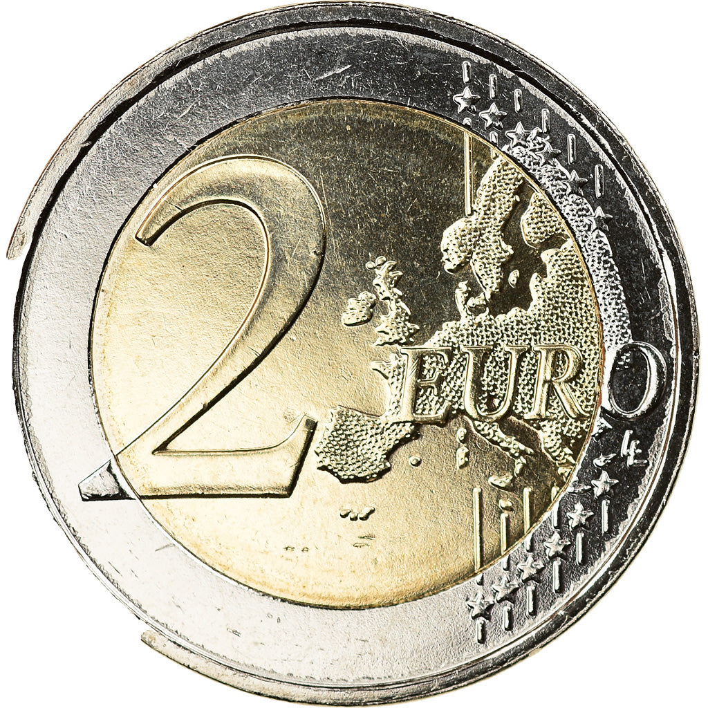 Grecia, 2 Euro, Kostís Palamás, 2018, Colourized, SPL, Bi-metallico, KM:New