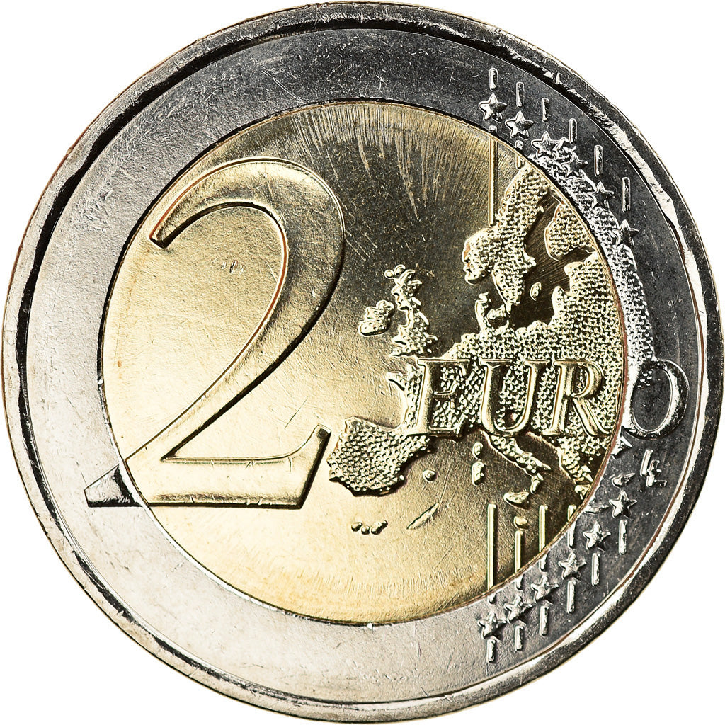 Greece, 2 Euro, Manolis Andronikos, 2019, Colourized, MS(63), Bi-Metallic