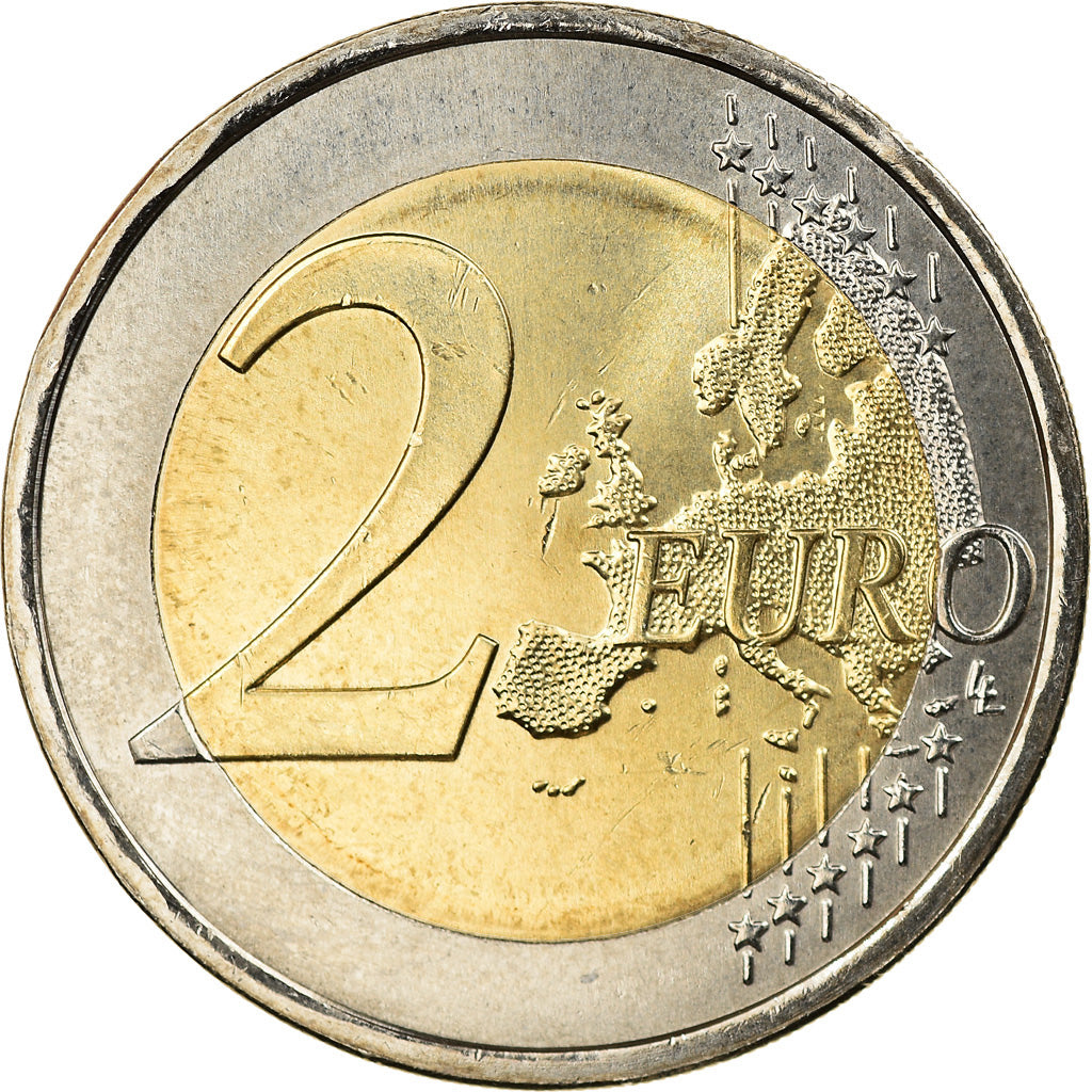 Portugal, 2 Euro, Declaration of Human Rights, 60th Anniversary, 2008, Lisbon
