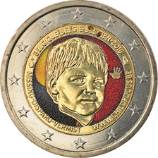Belgium, 2 Euro, Child Focus, 2016, Colourized, MS(63), Bi-Metallic, KM:New
