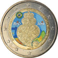 Portogallo, 2 Euro, Equipa olimpica, 2016, Colourized, SPL, Bi-metallico, KM:New