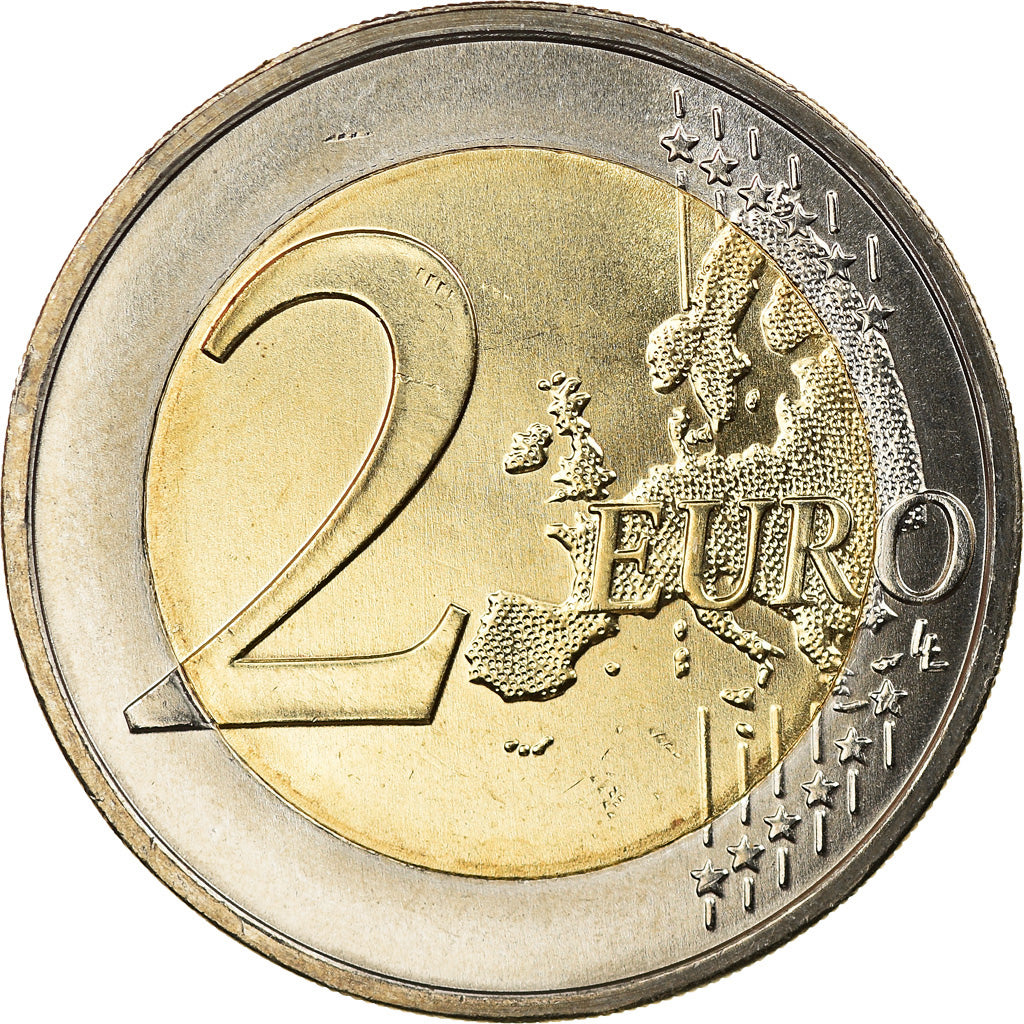 Portugal, 2 Euro, Police de sécurité publique, 2017, Colourized, MS(63)