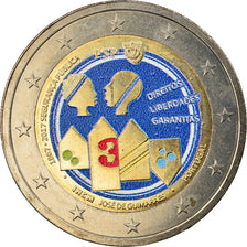 Portugal, 2 Euro, Police de sécurité publique, 2017, Colourized, MS(63)