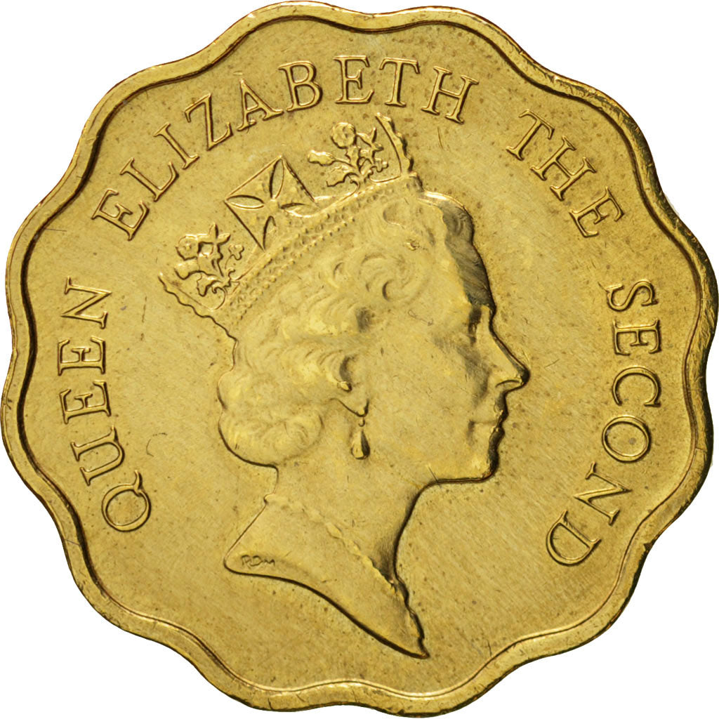 Hong Kong, Elizabeth II, 20 Cents, 1991, AU(50-53), Nickel-brass, KM:59