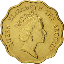 Hong Kong, Elizabeth II, 20 Cents, 1991, AU(50-53), Nickel-brass, KM:59