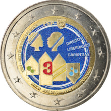 Portugal, 2 Euro, Police de sécurité publique, 2017, Colourized, MS(60-62)