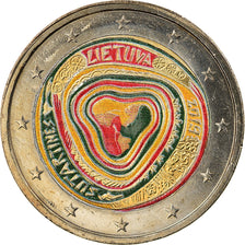 Lithuania, 2 Euro, Sutartinė, 2019, Colourized, MS(63), Bi-Metallic, KM:New