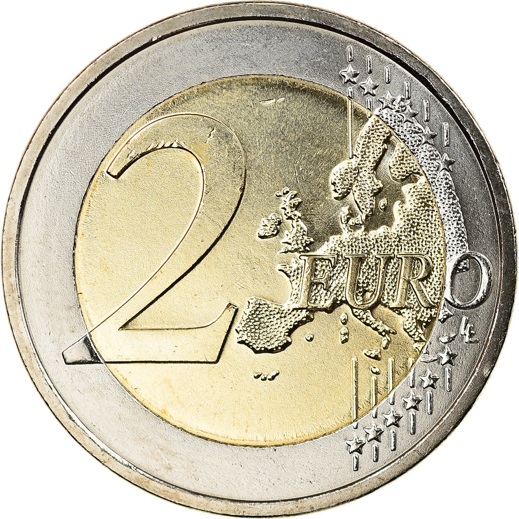 Austria, 2 Euro, 100 ans Austria Republique, 2018, Colourized, MS(63)
