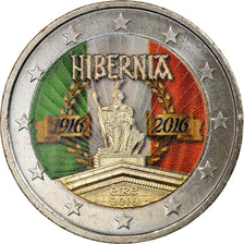 Irlanda, 2 Euro, Hibernia, 2016, Colourized, SPL, Bi-metallico, KM:88