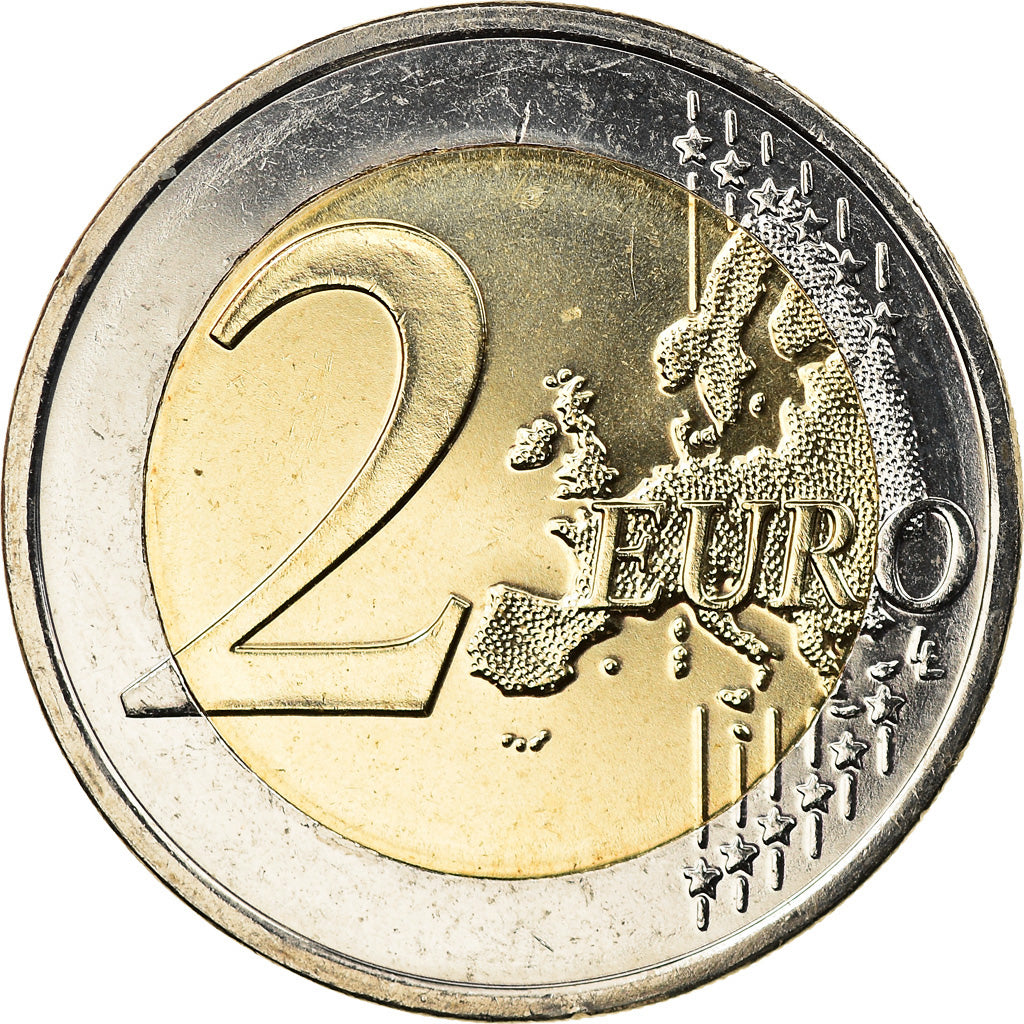 Słowenia, 2 Euro, Emona Ljublina, 2015, Colourized, MS(63), Bimetaliczny