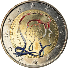 Netherlands, 2 Euro, Foundation, 2013, Utrecht, Colourized, MS(63), Bi-Metallic