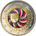 Slovakia, 2 Euro, Présidence de l'UE, 2016, Colourized, MS(63), Bi-Metallic