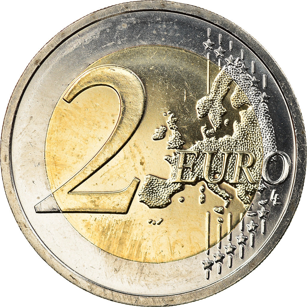 Slovakia, 2 Euro, Présidence de l'UE, 2016, Colourized, MS(63), Bi-Metallic