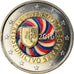 Slovakia, 2 Euro, Présidence de l'UE, 2016, Colourized, MS(63), Bi-Metallic